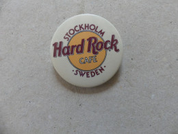 Badge Broche Hard Rock Cafe Stockholm Sweden - Non Classificati