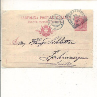 Italia Cartolina Postale 10c Leoni 29-8-1907 - Stamped Stationery