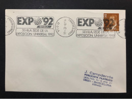SPAIN, Cover With Special Cancellation « EXPO '92 », « VIGO Postmark », 1987 - 1992 – Séville (Espagne)