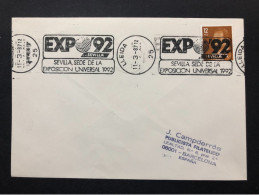 SPAIN, Cover With Special Cancellation « EXPO '92 », « LLEIDA Postmark », 1987 - 1992 – Sevilla (Spain)