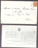 Faire Part De Mariage 1922 à Imphy Les Forges (Nièvre) - Wedding