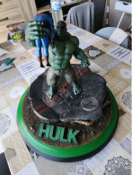 Figurine Hulk Et Spiderman Diorama - Gli Eroi Della Marvel