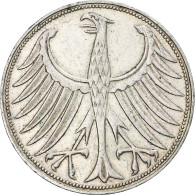 Monnaie, République Fédérale Allemande, 5 Mark, 1958, Karlsruhe, TTB, Argent - 5 Mark