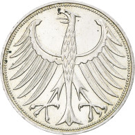 Monnaie, République Fédérale Allemande, 5 Mark, 1972, Hambourg, SUP, Argent - 5 Marchi