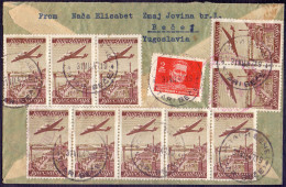 JUGOSLAVIA - AIR LETTER To USA - DUBROVNIK - 1947 - Luftpost