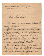 VP22.406 - POUGUES - LES - EAUX 1921 - LAS - Lettre Autographe Signée - Mgr Lucien LACROIX Evêque De Tarentaise ..... - Personajes Historicos