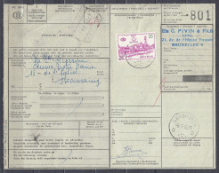 Vrachtbrief Met Stempel GANSHOREN D - Documenti & Frammenti