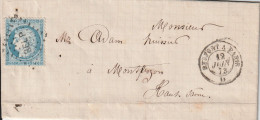 Lettre De Belfort à Montbozon LAC - 1849-1876: Classic Period
