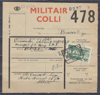 Vrachtbrief Met Stempel MEENEN N°1 MILITAIR COLLI - Documents & Fragments