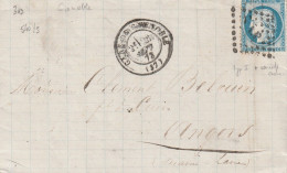 Lettre De Grenoble à Angers LAC - 1849-1876: Classic Period