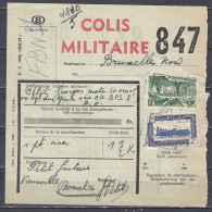 Vrachtbrief Met Sterstempel BOMAL COLIS MILITAIRE - Documenten & Fragmenten