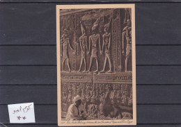 ÄGYPTEN - EGYPT- DYNASTIE- ÄGYPTOLOGIE- EDFU - KOM OMBO- POST CARD- UNGEBRAUCHT - Sphynx