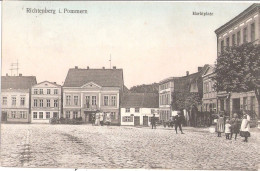 RICHTENBERG Kr Franzburg Pommern Markt Belebt Feldpost 26.10.1915 Von Links Paul Müller; Herren Confektion Arnold Stegem - Grimmen