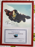 Autographe Robert Downey JR Iron Man Avec COA - Acteurs & Toneelspelers