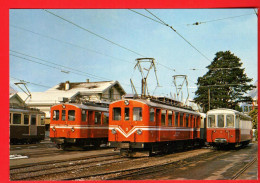 ZWZ-15 Locomotives ASD 31108 CH En Gare D'Aigle Dans Leur Livrée Orange. Ferroviews  78/404 - Aigle