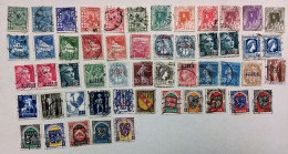 LOT DE 52 T OBLITERES ALGERIE R.F. ARMOIRIES ET BELLES OBLITERATIONS - Lots & Serien