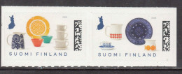 2023 Finland Ceramics Dishes Design Complete Pair MNH @ BELOW FACE VALUE - Ungebraucht