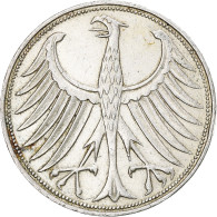 Monnaie, République Fédérale Allemande, 5 Mark, 1970, Hambourg, TTB, Argent - 5 Marcos