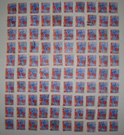 LOT DE 100 TIMBRES MARIANNE NEF 0.25F OBLITERES N° 1234 - 1959-1960 Marianne à La Nef