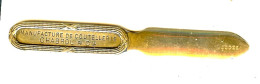 63 THIERS EXCEPTIONNEL OUVRE LETTRES COUPE PAPIER MANUFACTURE DE COUTELLERIE CHABROL MAISON FONDEE EN 1817 - Letter-opener