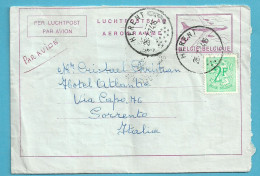 LUCHTPOSTBLAD / AEROGRAMME Stempel HERENT Naar SORRENTO /  Italie - Aerogramme