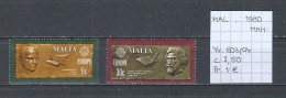 (TJ) Europa CEPT 1980 - Malta YT 603/04 (postfris/neuf/MNH) - 1980