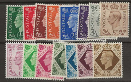 1937 MH GB, Mi 198-211 - Neufs