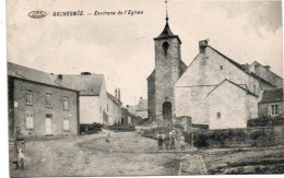 Gochenée  Environs De L'eglise Animée Voyagé En 1923 - Doische