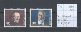 (TJ) Europa CEPT 1980 - Zwitserland YT 1104/05 (postfris/neuf/MNH) - 1980