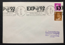 SPAIN, Cover With Special Cancellation « EXPO '92 », « GRANADA Postmark », 1986 - 1992 – Sevilla (Spain)