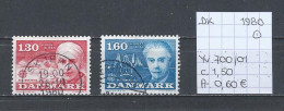 (TJ) Europa CEPT 1980 - Denemarken YT 700/01 (gest./obl./used) - 1980