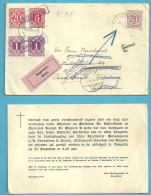 851 Op DRUKWERK (Imprime) Stempel TONGERLO Naar SALSBURG , Getaxeerd (taxe) ,stempel UNGULTIG + ZURUCK.... - 1951-1975 Heraldieke Leeuw