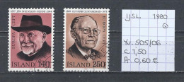 (TJ) Europa CEPT 1980 - IJsland YT 505/06 (gest./obl./used) - 1980