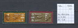 (TJ) Europa CEPT 1980 - Malta YT 603/04 (gest./obl./used) - 1980