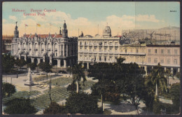 POS-1838 CUBA POSTCARD CIRCA 1920 JOSE MARTI CENTRAL PARK STATUE . - Cuba