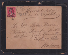 1899-H-272 CUBA US OCCUPATION 1899 2c INTERNAL MAIL HAVANA SECRETARIO GEN GOMEZ.  - Covers & Documents