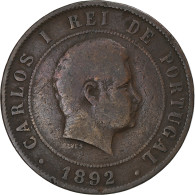 Monnaie, Portugal, Carlos I, 20 Reis, 1892, TB, Bronze, KM:533 - Portugal