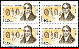 Ref. BR-1104-Q BRAZIL 1968 - JEAN BAPTISTE DEBRET,SELF PORTRAIT, MI# 1193, BLOCK MNH, AUTHORS 4V Sc# 1104 - Hojas Bloque