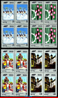 Ref. BR-1210-13-Q BRAZIL 1972 - CELEBRATIONS,BONFIM,GRAPEFESTIVAL, MI# 1304-07, BLOCKS MNH, TOURISM 16V Sc# 1210-1213 - Blocchi & Foglietti