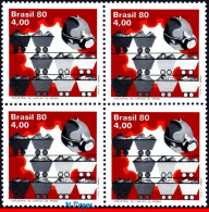 Ref. BR-1684-Q BRAZIL 1980 - ANTHRACITE INDUSTRY,COAL, MINE, BLOCK MNH, INDUSTRY 4V Sc# 1684 - Blocks & Sheetlets