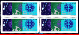 Ref. BR-2281-Q BRAZIL 1990 - EMBRATEL, 25TH ANNIV.,SPACE, SATELLITE, MI# 2376,BLOCK MNH, TELECOMMUNICATION 4V Sc# 2281 - Hojas Bloque