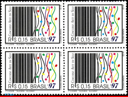 Ref. BR-2617-Q BRAZIL 1997 - STAMP DESIGN CONTESTWINNER, CARNIVAL, MI# 2738, BLOCK MNH, ART 1V Sc# 2617 - Blocchi & Foglietti