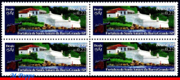 Ref. BR-2710-Q BRAZIL 1999 - FORTRESS OF ST.AMAROBARRA GRANDE,MI# 2937, BLOCK MNH, CASTLES, FORTIFICATIONS 4V Sc# 2710 - Blocks & Sheetlets