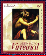 Ref. MX-2551 MEXICO 2007 - SCRED ART, ST.CHRISTOPHERBY NICOLAS RODRIGUES JUAREZ, MNH, PAINTINGS 1V Sc# 2551 - Quadri