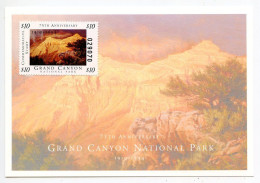 United States 1994 $10 Grand Canyon National Park 75th Anniversary Commemorative Stamp & Card - Non Classificati