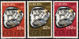 CYPRUS 1974 EUROPA: Sculpture. Complete Set, MNH - 1974