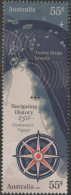 AUSTRALIA - USED 2020 As 2x55c Stamps Se-tenant - Navigating History, Endeavour 150 Years - Copass And Map - Usados