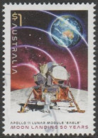 AUSTRALIA - USED 2019 $1.00 50th Anniversary Of Moon Landing Apollo II Lunar Module "Eagle" - Used Stamps