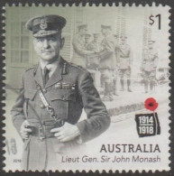 AUSTRALIA - USED 2018 $1.00 Centenary Of WWI: 1918 - Lieut. Gen. John Monash - Soldier - Used Stamps