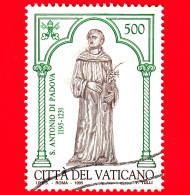 VATICANO - Usato - 1995 - S.Antonio Di Padova, - 500 L. • Scultura Bronzea Di Sant'Antonio - Used Stamps